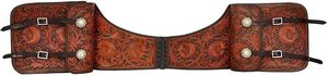 Hand Carved Floral Tooling Beautiful Leather Western Saddle Bag Premium Handmade Genuine Leather Horse Saddle Bag Equestrian - Product Image 3