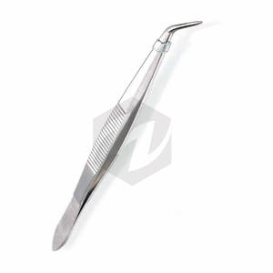 Pinzas Quirúrgicas de Acero Inoxidable de Grado Quirúrgico con Punta Angulada Serrada de 16 cm, Pinzas para Algodón Quirúrgico Dental, Certificación CE - Product Image 6