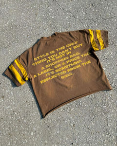 100% algodón de alta calidad Vintage Street Style Boxy camiseta para hombres personalizado de gran tamaño Drop Shoulder Material de microfibra - Product Image 3