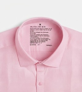 Chemise décontractée en lin tissé respirant à manches longues de couleur unie pour homme Enovate avec coutures invisibles et détection par aiguille pour l'été - Product Image 5