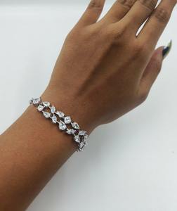 Pulsera de tenis única con diamantes de moissanita de múltiples formas para mujer, plata de ley 925, joyería fina, regalo para ocasiones de boda - Product Image 2