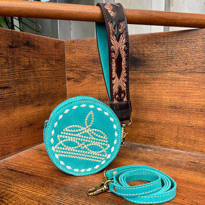 Nouveau 2024 botte point daim cuir bandoulière cantine porte-monnaie pour femmes usiné à la main bracelet changement stockage voyage portefeuilles - Product Image 2