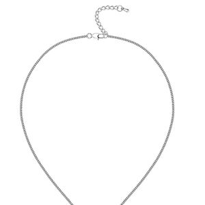 Collier pendentif rond en argent avec motif gravé circulaire découpé au centre, chaîne fine, bijoux élégants pour femmes, à porter au quotidien - Product Image 2