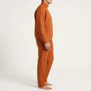 Ensemble de survêtement coupe-vent en nylon léger avec logo personnalisé, veste et pantalon pour l'entraînement sportif - Product Image 5