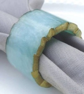 Anneaux de serviette en résine écologiques, fabriqués sur mesure en Inde, mode, fête des mères, Pâques, mariages, fêtes, restaurants, décoration de table - Product Image 2