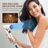 Accessoires pour cheveux, brosse à air chaud, sèche-cheveux BLDC haute vitesse, sèche-cheveux ionique 8 en 1 multi-styler avec accessoire peigne