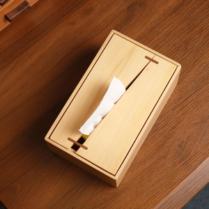 Modern Minimalist Wooden <b>Paper</b> <b>Towel</b> <b>Holder</b> - Sturdy Countertop Tissue <b>Holder</b> - Product Image 6