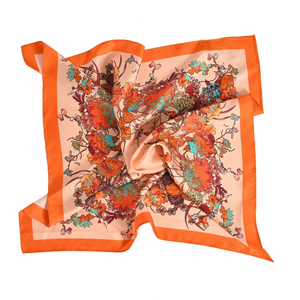 High Quality Custom Satin Printed <b>Scarf</b> Fabric for European Israel Island Private Label Branding Marketing Campaigns OEM ODM - Product Image 1