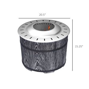 Fornello Portatile a Ossido di Magnesio, Braciere Senza Fumo con Tappetino Nero per Uso Interno/Esterno, per Patio e Picnic - Product Image 3