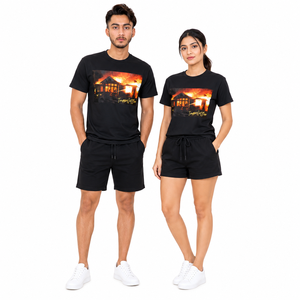 T-shirts unis en jersey 100 % coton lavé, coupe classique, col rond, manches courtes, pour hommes, été, avec logo personnalisé OEM, vente en gros - Product Image 3