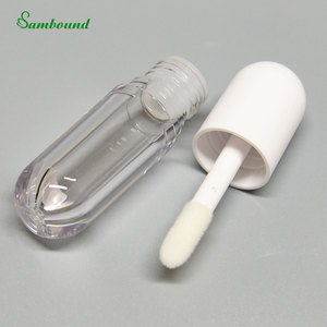 Best Quality 5ml Capsule Shaped Lip Gloss Packaging PET Clear Tube With Screw Cap For High-End Cosmetic Products Wholesale Price - Product Image 1