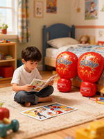 Gants de boxe gonflables pour enfants - Matériel PVC Taille 55 cm Rouge/Options de couleur et de logo personnalisées