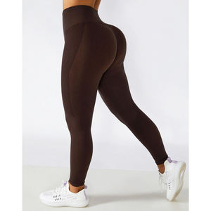 New Arrival High Quality Seamless <b>Winter</b> Women Yoga Gym Leggings Compression Anti-Bacterial Breathable Sports Wear - Product Image 4