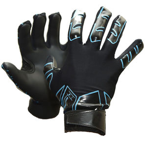 Gants de football américain personnalisés de haute qualité pour adultes et jeunes, fabriqués au Pakistan, en cuir sportif - Product Image 5