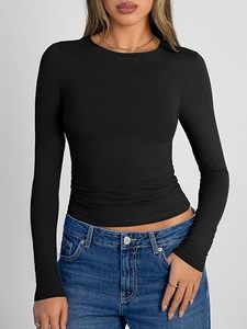 Camiseta de Yoga de Manga Larga para Mujer, Ecológica, de Secado Rápido, Ajustada, de Nailon, con Logotipo Personalizado, Fabricación OEM, Venta al Por Mayor, Ropa Deportiva, Top para Gimnasio - Product Image 1
