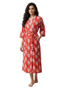 Kimono de Algodón con Estampado Boho, Regalo para Damas de Honor, Ropa Casual para Estar en Casa, Bata de Dormir, Primavera Verano - Product Image 5