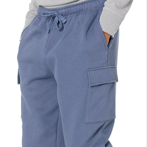 Contrast Stitch Details Sweat Pants Men Solid Heavy Weight Fleece Outdoor Casual Sportswear Trousers Bundle New - Product Image 6