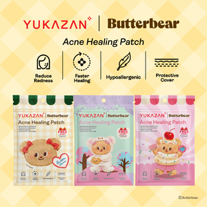 Clearance Acne Pimple Patch Yukazan Brand Hydrocolloid <b>Bear</b> <b>Cute</b> Design Breathable Waterproof Circle 20 Patches - Product Image 3