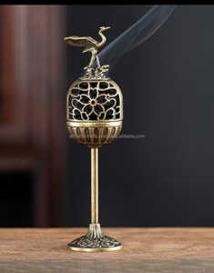 Quemador de Incienso de Latón, Difusor de Aromaterapia con Portavelas para la Quema de Fragancias - Product Image 5