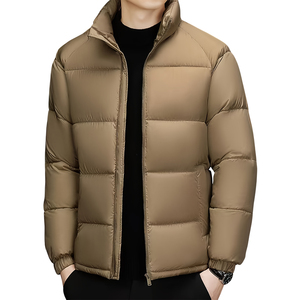 Dernière conception de veste bomber, veste en duvet personnalisée pour homme, manteau épais surdimensionné, vêtements d'hiver chauds pour l'extérieur, veste matelassée - Product Image 6