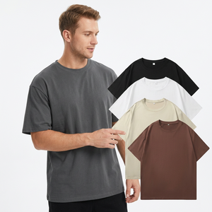 Camiseta de Hombre, Corte Regular, 100% Algodón, Cuello Redondo, Manga Corta, Color Sólido, Diseño Liso, Tejido Jersey, Lavado Enzimático Frontal - Product Image 3
