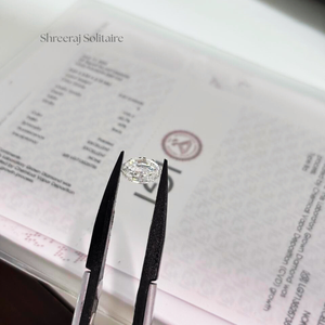 Diamante de Laboratorio Personalizado de 1ct, Corte Escalonado, Forma Ovalada Modificada, Claridad VVS, Color E, Corte Excelente, Suelto, Certificado IGI - Product Image 5