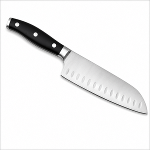 Ensemble de couteaux de cuisine en acier Damas forgé à la main avec finition satinée, 67 couches d'acier Damas, manche en résine et bois bleu - Product Image 4