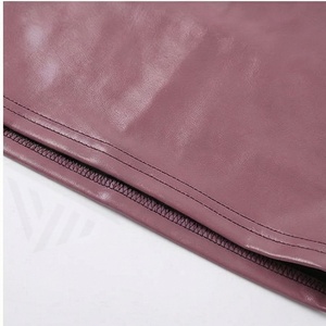 Jupe mini en cuir PU taille haute pour femme, style crayon à lacets, sexy, style club, couleur unie, brillante, adaptée à toutes les saisons - Product Image 6