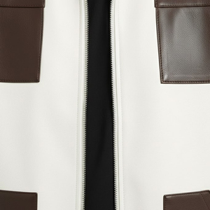 เสื้อแจ็คเก็ตหนังแกะแท้สำหรับผู้ชาย สไตล์ฤดูหนาว ดีไซน์โดดเด่น  แจ็คเก็ตหนังแท้สำหรับผู้ชาย แจ็คเก็ตมอเตอร์ไซค์ เสื้อโค้ทผู้ชาย - Product Image 6