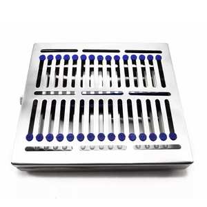 Caja de 15 Casetes para Esterilización en Autoclave para Instrumental Quirúrgico Dental, Bandeja de Acero Inoxidable para 15 Instrumentos SURGINEXA SOA-55479312 - Product Image 2