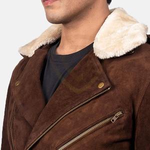 Chaqueta de Hombre de Gamuza con Estilo Moderno, Prenda de Invierno, Chaqueta de Cuero de Gamuza con Logotipo Personalizado Impreso - Product Image 6