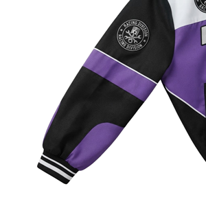 Custom <b>Summer</b> Racing <b>Bomber</b> <b>Jacket</b> Unisex Snap Button Embroidered Logo Motorsport Streetwear Baseball % Cotton OEM ODM - Product Image 6