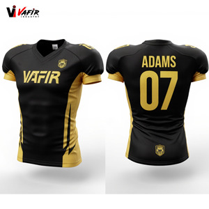 Jersey de Fútbol Americano con Diseño de Modelo Nuevo, Impresión Digital, Transpirable, de Secado Rápido, Antibacterial, con Logotipo Personalizado, Profesional - Product Image 1