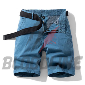 BLOODLINE INTERNATIONAL Short Bermuda décontracté pour homme en PU à motif uni avec taille mi-haute élastique et poches - Product Image 4