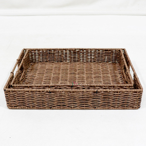 Artex Dong Thap Usine Tissé Plateau De Bain Rotin Organisateur À La Main pour Stockage Décor À La Maison et Plateaux D'affichage CH4967A - Product Image 6