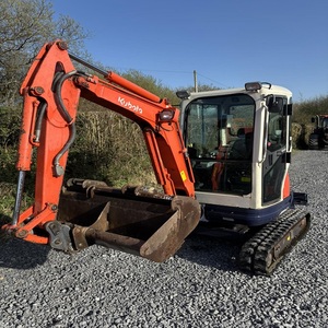 Miniexcavadora Kubota U20-3 duradera y potente, equipo pequeño de orugas para trabajos agrícolas, paisajismo, excavación de zanjas, excavación y demolición. - Product Image 6