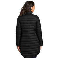 Veste matelassée longue de luxe personnalisée pour femme, imperméable, en duvet, pour l'extérieur, vêtements rembourrés, manteau d'hiver tendance pour femmes