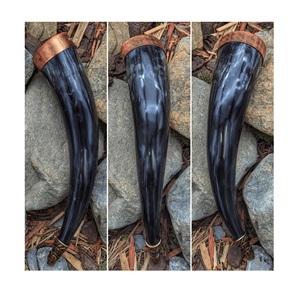 New Hot Selling Viking Medieval Hand Carved Natural Ox Horn Drinking <b>Mug</b> Vintage Eco-Friendly <b>Reusable</b> Beer - Product Image 2