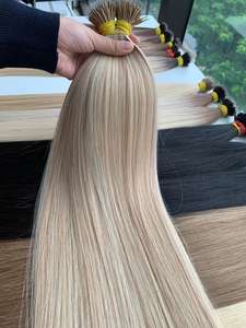 Mode chaude kératine Nanoring Extension de cheveux pointe pré-collée Premium usine prix de gros Vietnam 60cm Piano - Product Image 3