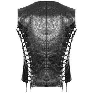<b>Punk</b> Rave Men's Steampunk Waistcoat Vest Black - Product Image 3