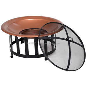 Premium copper fire pit handcrafted with traditional techniques offering both functionality and <b>aesthetic</b> beauty outdoors - Product Image 5