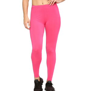 Leggings de sport pour femme taille haute en tricot couleur unie, à compression, effet push-up, contrôle du ventre, longueur intégrale, extensibles - Product Image 4