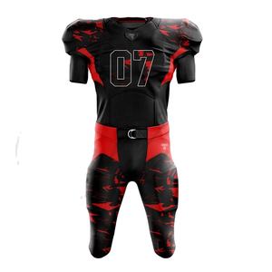 Uniforme de Fútbol Americano de Alta Calidad, Manga Corta, 100% Poliéster, Secado Rápido, Transpirable, Diseño Personalizado, Servicio OEM - Product Image 1