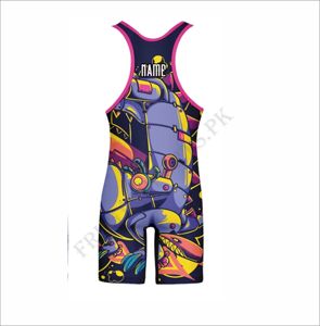 Combinaison de lutte pour femmes, sublimation personnalisée, vêtements de sport une pièce, uniforme d'entraînement et de compétition - Product Image 3