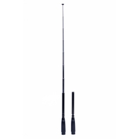 Antenne télescopique VHF/UHF 144/433 MHz à polarisation verticale et à rayonnement omnidirectionnel de 16 pouces