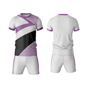Ensemble de maillots de football haute performance en mesh respirant, tenue de sport personnalisée pour hommes et jeunes joueurs - Product Image 2