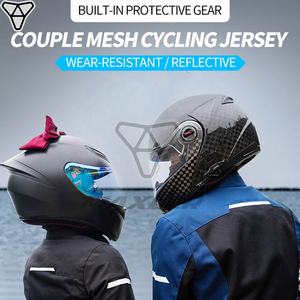 Veste de sport réfléchissante pour hommes, longueur 3/4, approuvée CE, imperméable, de tourisme avec bouches d'aération pour l'équitation en toute saison - Product Image 4