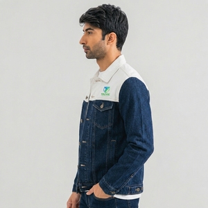 Chaqueta Vaquera de Algodón con Estampado Personalizado para Hombre, Chaqueta Vaquera de Alta Calidad a Precio Económico, Transpirable, con OEM - Product Image 5