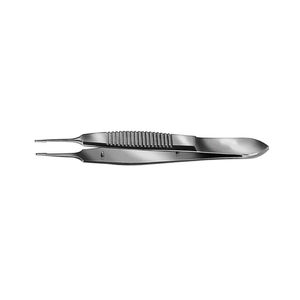 Pinza quirúrgica manual Castroviejo de acero alemán de 4 pulgadas y 0.3 mm con 1x2 dientes, de alta calidad, certificada CE, para sutura, venta al por mayor - Product Image 5