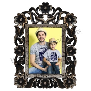 Indian Manufacturer Carved Wooden <b>Frames</b> Exquisite Design MDF Wood 4X6 5X7 <b>Photo</b> <b>Frame</b> Wooden Picture <b>Frame</b> Wholesale Price - Product Image 5